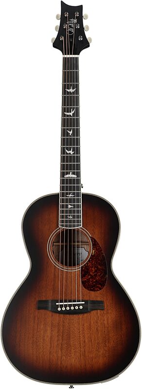 PRS Paul Reed Smith SE P20E Parlor Acoustic-Electric Guitar (with Gig Bag), Tobacco Sunburst, Full Straight Front