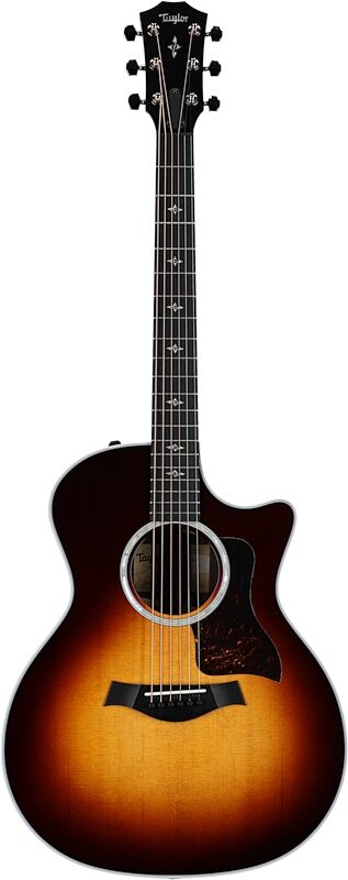 Taylor 414ce-R Grand Auditorium Acoustic-Electric Guitar (with Case), Tobacco Sunburst, with Hard Case, Full Straight Front