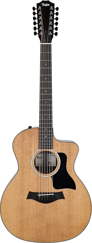 Taylor 254ce Plus Grand Auditorium Acoustic-Electric Guitar, 12-String (with Case), New, Full Straight Front