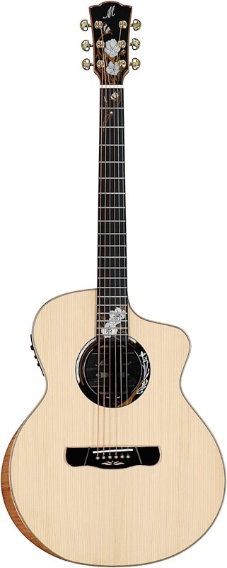 Merida Winter Grand Concert Acoustic-Electric Guitar (with Gig Bag), New, Full Straight Front