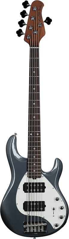 Sterling by Music Man StingRay Ray35HH Electric Bass, Charcoal Frost, Full Straight Front