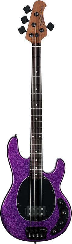 Sterling by Music Man StingRay RAY34 Electric Bass, Purple Sparkle, Full Straight Front