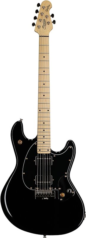 Sterling by Music Man Jared Dines StingRay Electric Guitar, Black, Full Straight Front