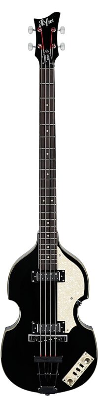 Hofner Ignition Violin Electric Bass, Black, Full Straight Front