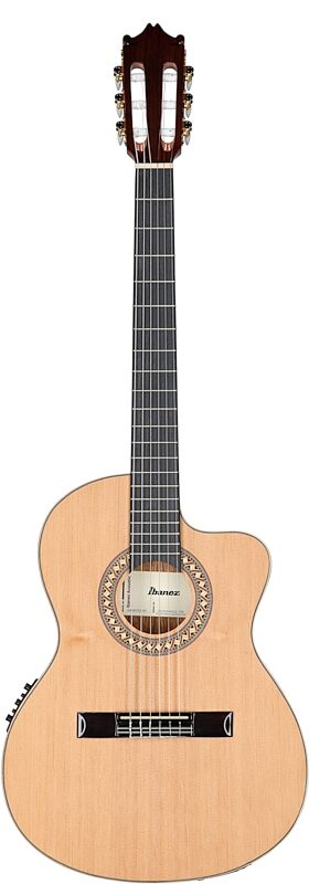 Ibanez GA34 Classical Acoustic-Electric Guitar, Natural High Gloss, Full Straight Front