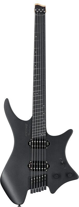 Strandberg Boden Metal NX 6 Electric Guitar (with Gig Bag), Black Granite, Full Straight Front