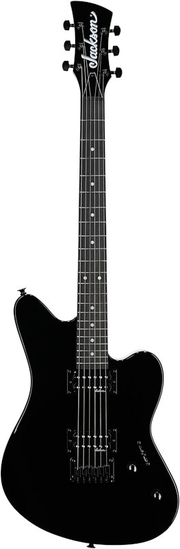 Jackson JS Series JS22 Surfcaster Electric Guitar, Black, Full Straight Front
