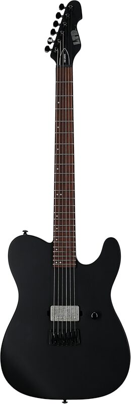 ESP LTD TE-201 Electric Guitar, Black Satin, Full Straight Front