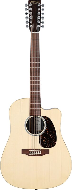 Martin DC-X2E Brazilian Acoustic-Electric Guitar, 12-String (with Soft Case), New, Full Straight Front