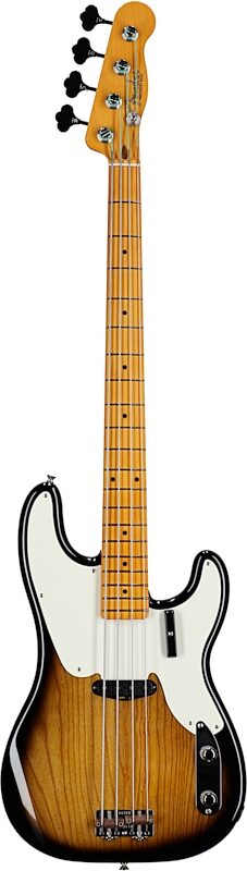 Fender American Vintage II 1954 Precision Electric Bass, Maple Fingerboard (with Case), 3-Color Sunburst, Full Straight Front