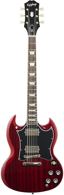 Epiphone SG Standard Electric Guitar, Heritage Cherry, Blemished, Full Straight Front