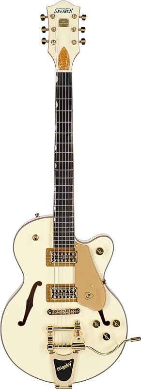 Gretsch Limited Edition Chris Rocha Electro Broadkaster Electric Guitar, Vintage White, Full Straight Front