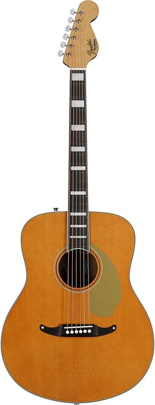 Fender Palomino Vintage Acoustic-Electric Guitar (with Case), Aged Natural, Full Straight Front