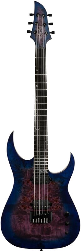 Schecter Keith Merrow KM-6 MK-III Artist Electric Guitar, Blue Crimson, Full Straight Front