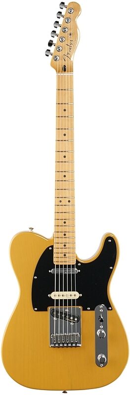 Fender Player Plus Nashville Telecaster Electric Guitar, Maple Fingerboard (with Gig Bag), Butterscotch, Full Straight Front