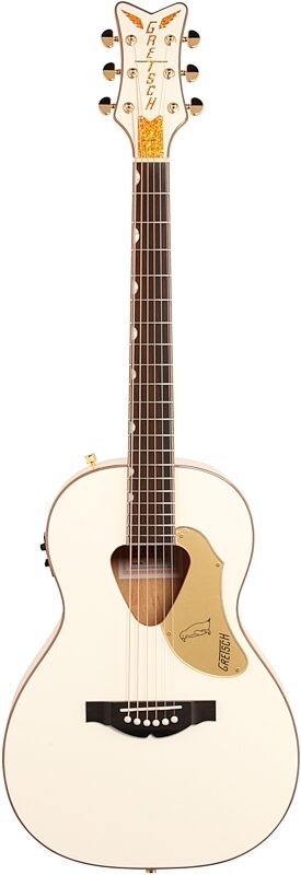 Gretsch G5021WPE Rancher Penguin Parlor Acoustic-Electric Guitar, White, Full Straight Front