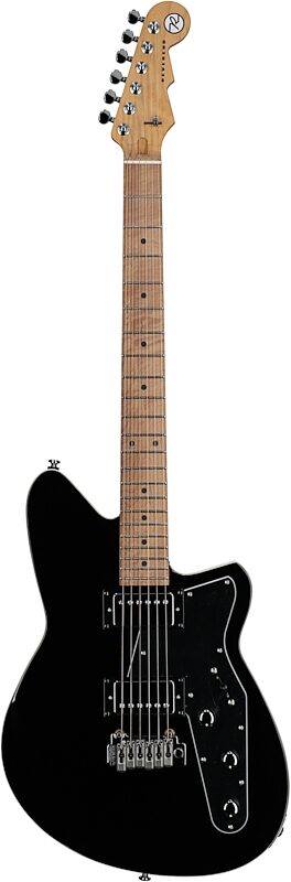 Reverend Jetstream HB Electric Guitar, Midnight Black, Open Box (Very Good), Full Straight Front