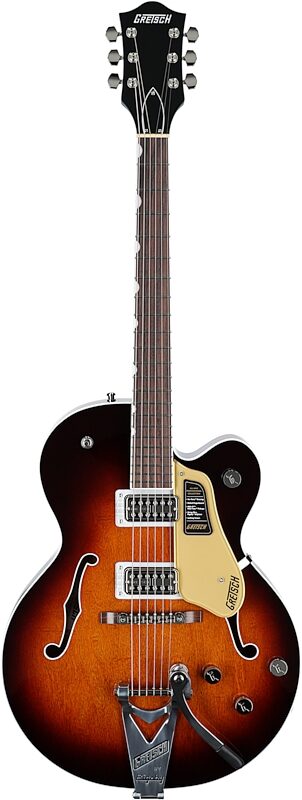 Gretsch Pro Collection Tennessean Electric Guitar (with Case), Havana Burst, Full Straight Front