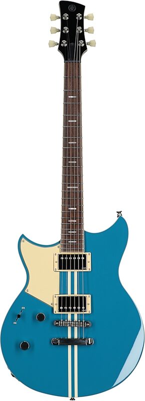 Yamaha Revstar Standard RSS20L Left-Handed Electric Guitar (with Gig Bag), Swift Blue, Full Straight Front