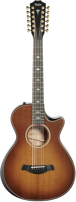 Taylor Builder's Edition 652ce Grand Cutaway Acoustic-Electric Guitar, 12-String (with Case), Wild Honey Burst, Full Straight Front