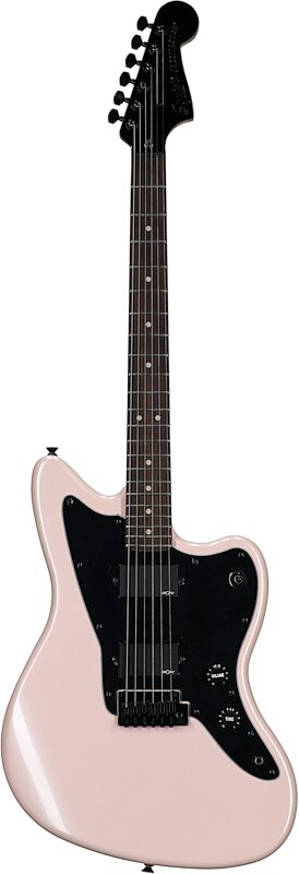 Squier Contemporary Active Jazzmaster HH Electric Guitar, with Laurel Fingerboard, Shell Pink, Full Straight Front