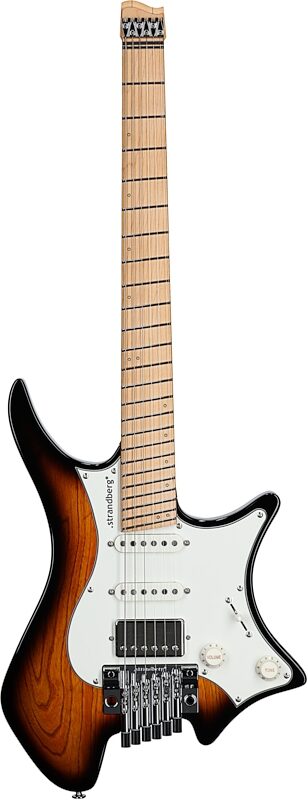 Strandberg Boden Classic NX 6 Tremolo Electric Guitar (with Gig Bag), Tobacco Sunburst, Full Straight Front