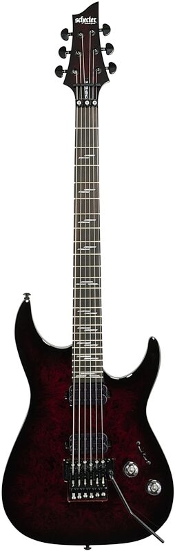 Schecter Omen Elite-6FR Electric Guitar, Black Cherry Burst, Full Straight Front