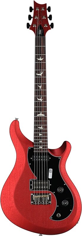 PRS Paul Reed Smith S2 Vela Satin Electric Guitar (with Gig Bag), Satin Red Apple Metallic, Full Straight Front