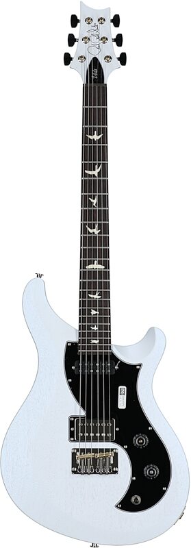 PRS Paul Reed Smith S2 Vela Satin Electric Guitar (with Gig Bag), Satin Pearl White, Full Straight Front