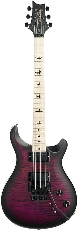 PRS Paul Reed Smith Dustie Waring CE24 Electric Guitar, with Floyd Rose (with Gig Bag), Waring Burst, Blemished, Full Straight Front