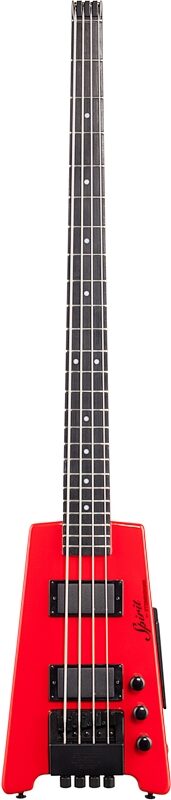 Steinberger Spirit XT-2 Standard Electric Bass (with Gig Bag), Hot Rod Red, Full Straight Front