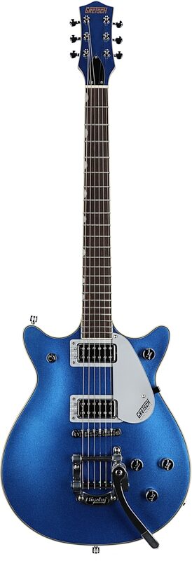 Gretsch G5232T Electromatic Double Jet Electric Guitar, Laurel Fingerboard, Fairlane Blue, Full Straight Front