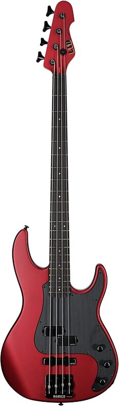 ESP LTD AP-4 Electric Bass, Candy Apple Red Satin, Full Straight Front