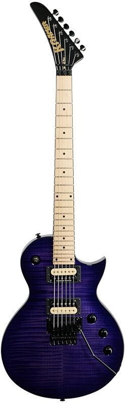 Kramer Assault Plus Electric Guitar, Transparent Purple Burst, Scratch and Dent, Full Straight Front