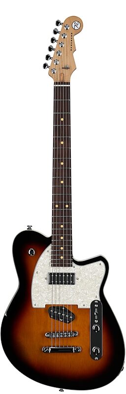 Reverend Buckshot Electric Guitar, 3-Tone Burst, Full Straight Front