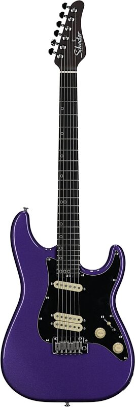 Schecter MV-6 Electric Guitar, with Ebony Fingerboard, Metallic Purple, Full Straight Front
