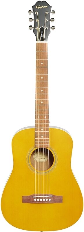Epiphone El Nino Travel Acoustic Guitar (with Gig Bag), Natural, Full Straight Front