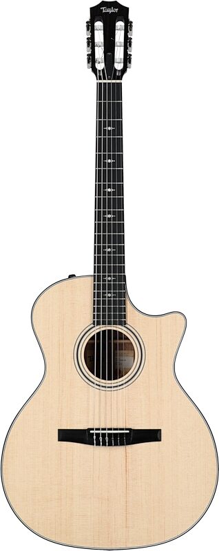Taylor 314ce-N Grand Auditorium Classical Acoustic-Electric Guitar (with Case), New, Full Straight Front