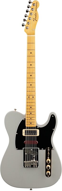 Fender Brent Mason Telecaster Electric Guitar, Maple Fingerboard (with Case), Primer Gray, Full Straight Front