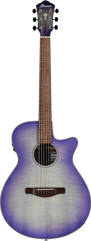 Ibanez AEG70 Acoustic-Electric Guitar, Purple Iris High Gloss, Full Straight Front