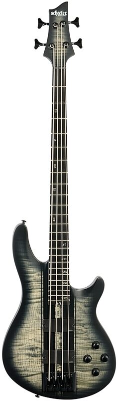 Schecter C-4 GT Electric Bass, Satin Charcoal Burst, Full Straight Front