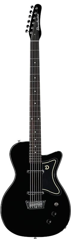 Danelectro '56 Baritone Electric Guitar, Black, Full Straight Front