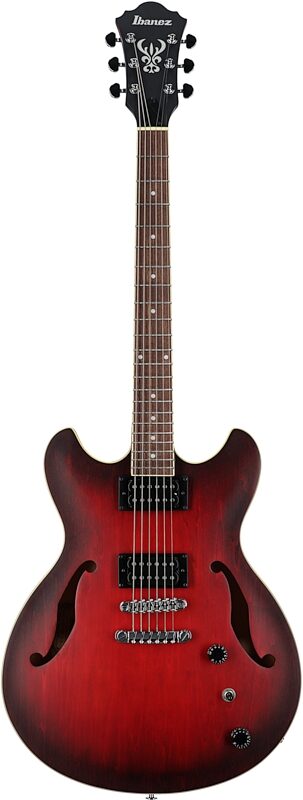 Ibanez AS53 Artcore Semi-Hollowbody Electric Guitar, Sunburst Red, Full Straight Front