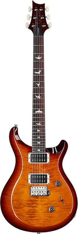 PRS Paul Reed Smith S2 Custom Color 24 Electric Guitar (with Gig Bag), Dark Cherry Sunburst, Full Straight Front