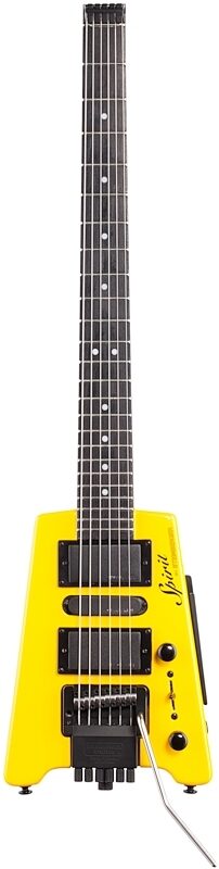 Steinberger Spirit GT Pro Deluxe Electric Guitar (with Bag), Hot Rod Yellow, Full Straight Front