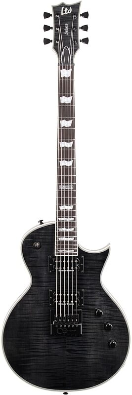 ESP LTD EC-1000ETFM Electric Guitar, See Thru Black, Full Straight Front