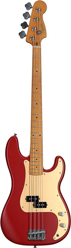 Squier 40th Anniversary Vintage Edition Precision Bass Guitar, Dakota Red, Full Straight Front