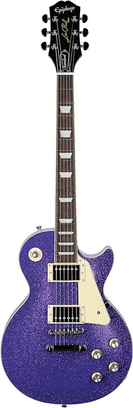 Epiphone Exclusive Les Paul Standard 60s Electric Guitar, Purple Sparkle, Full Straight Front