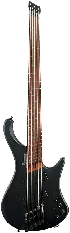 Ibanez EHB1005MS Bass Guitar, 5-String (with Gig Bag), Flat Black, Full Straight Front