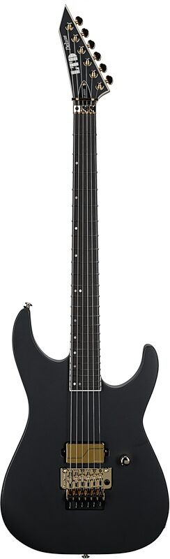 ESP LTD M-1001 Electric Guitar, Charcoal Metallic Satin, Full Straight Front